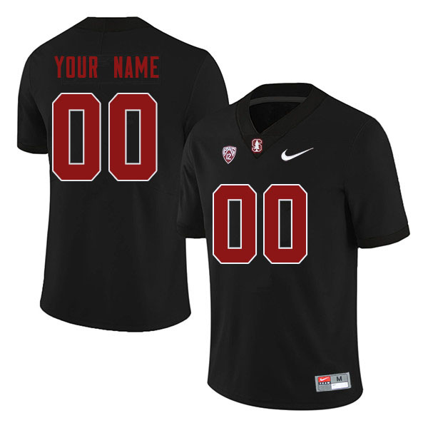 Custom Stanford Cardinal Name And Number College Football Jerseys Stitched-Black